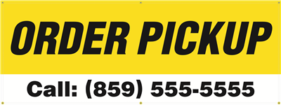 Exterior Banner (8'x3') - Order Pickup