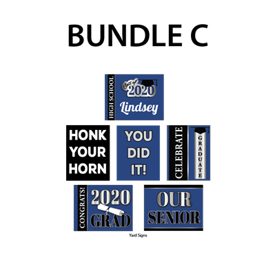 Custom Yard Sign & 5 Standard Yard Signs