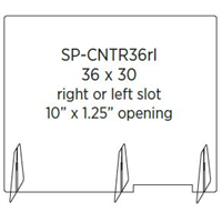 COUNTERTOP SHIELD 36"x30"