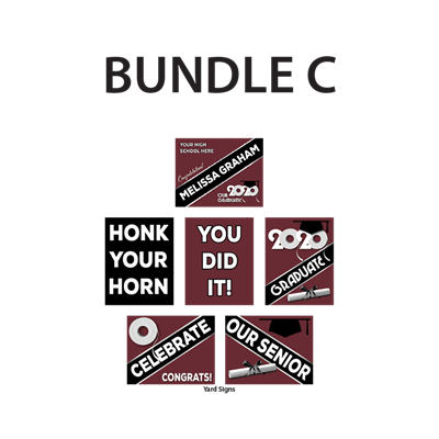 Custom Yard Sign & 5 Standard Yard Signs