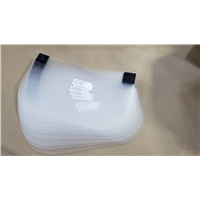 Replacement FACE SHIELD plus SOFT velcro (no headpiece) (sold in pkgs of 10) Replacement FACE SHIELD plus SOFT velcro (no headpiece) (sold in pkgs of 10)
