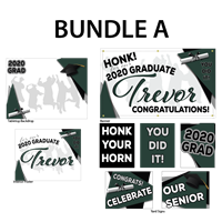 Custom Banner & Poster, 5 Standard Yard Signs PLUS Backdrop