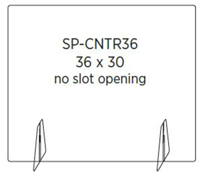 COUNTERTOP SHIELD 36"x30"