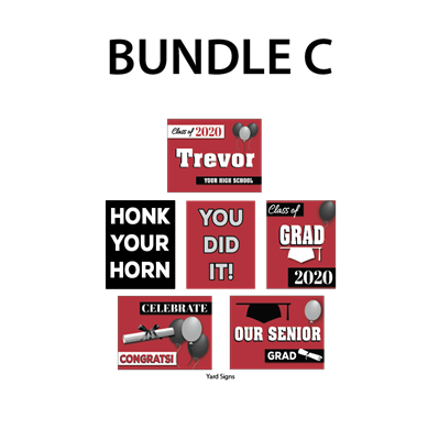 Custom Yard Sign & 5 Standard Yard Signs