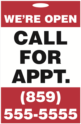 A-Frame Sign - Call For Appointment