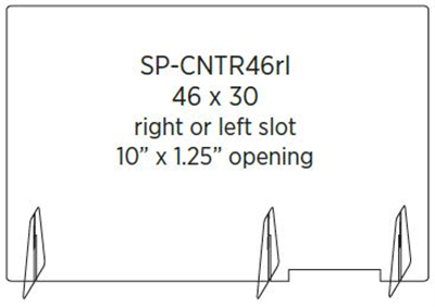 COUNTERTOP SHIELD 46"x30"