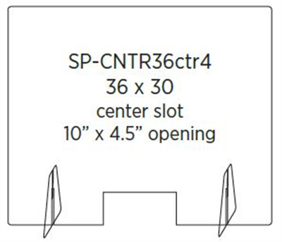 COUNTERTOP SHIELD 36"x30"