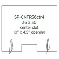 COUNTERTOP SHIELD 36"x30"