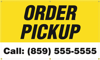 Exterior Banner (5'x3') - Order Pickup
