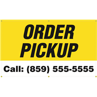 Exterior Banner (5'x3') - Order Pickup Exterior Banner (5'x3') - Order Pickup
