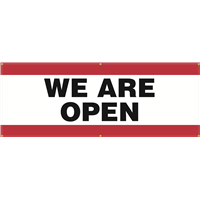 Exterior Banner (8'x3') - We Are Open Exterior Banner (8'x3') - We Are Open