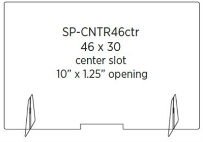COUNTERTOP SHIELD 46"x30"