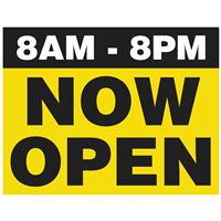 Yard Signs - Now Open