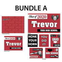 Custom Banner & Poster, 5 Standard Yard Signs PLUS Backdrop