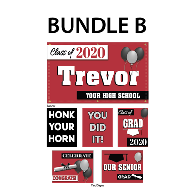 Custom Banner & 5 Standard Yard Signs