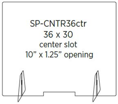 COUNTERTOP SHIELD 36"x30"