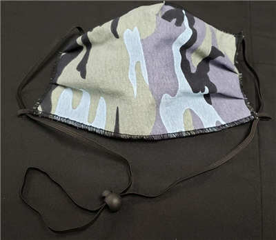 Camo Face Mask – Blue/Purple/Black